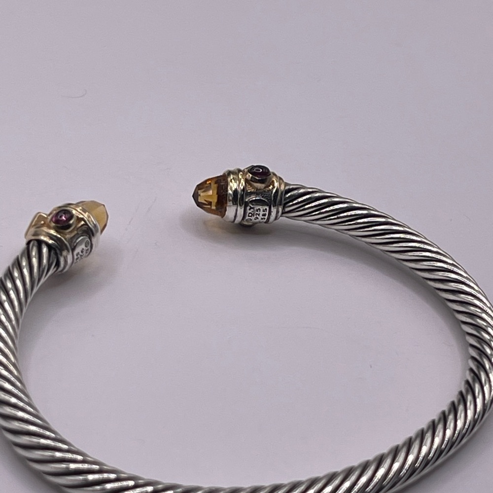 David Yurman 5mm Renaissance Bracelet with Citrine and 14k Gold - Picture 14 of 16